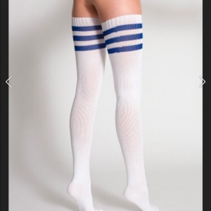 How do I measure my thigh for the right size of thigh-high socks?